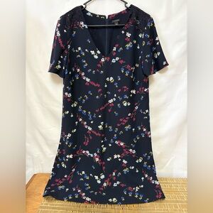 Ann‎ Taylor Midi Floral Shift Dress Size Large
